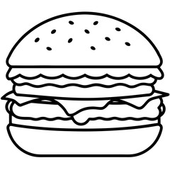 Creative Burger Vector Illustrations
