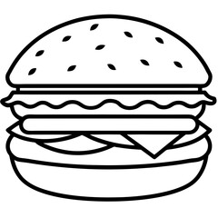 Creative Burger Vector Illustrations