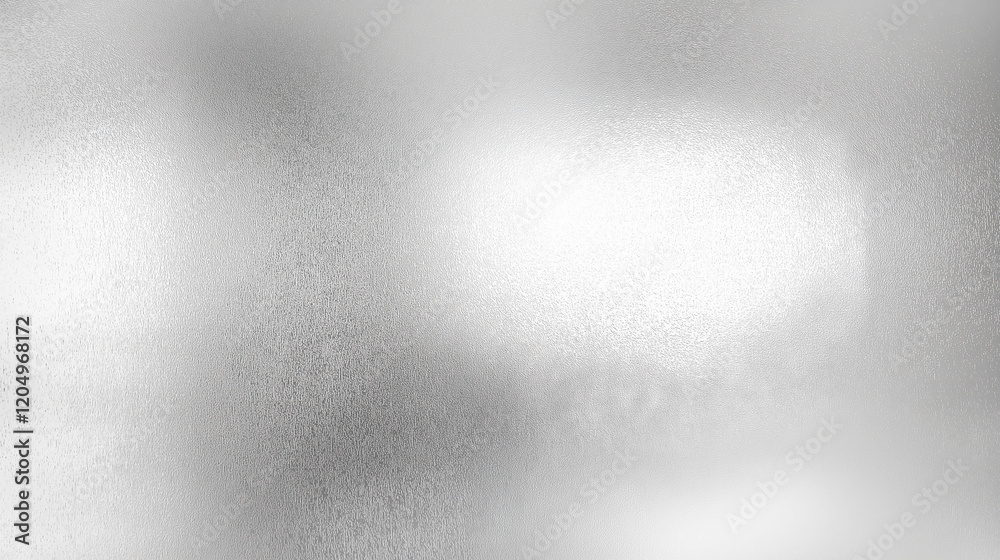 Poster A light gray gradient texture background featuring a smooth transition from light to dark shades, complemented by elements of glass and silver metal. This elegant and minimalist design creates a clean