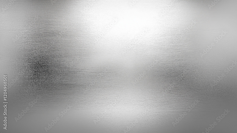 Poster A light gray gradient texture background featuring a smooth transition from light to dark shades, complemented by elements of glass and silver metal. This elegant and minimalist design creates a clean