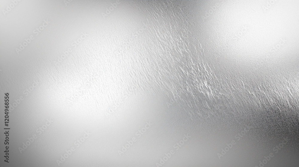 Poster A light gray gradient texture background featuring a smooth transition from light to dark shades, complemented by elements of glass and silver metal. This elegant and minimalist design creates a clean