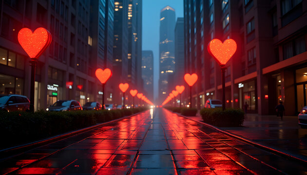 Romantic Night Street
