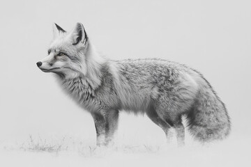 Obraz premium Majestic Arctic Fox In Winter Landscape