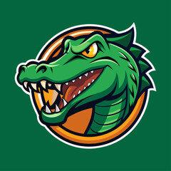 Simple alligator logo design