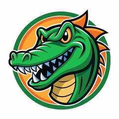 Simple alligator logo design