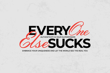 Fototapeta premium streetwear typography text quotes graphic design