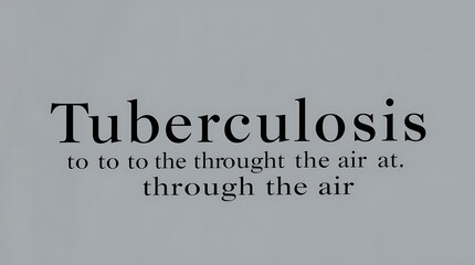Tuberculosis definition airborne disease.
