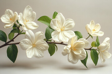 Delicate white blossoms branch nature beauty flowers