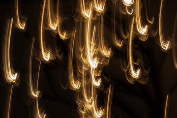 Yellow abstract lights