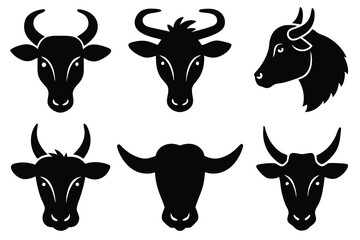 set of animals logo icon vector art illustration