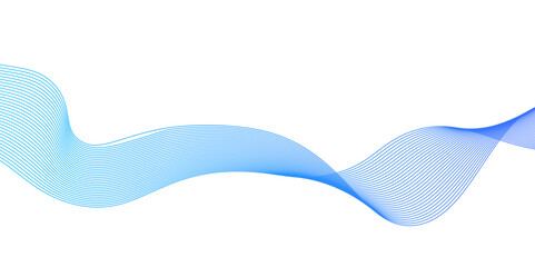 Wave with lines created using blend tool Abstract blue wave lines,abstract blue wave lines on white background,Curve wave seamless pattern. Line art striped graphic template,
