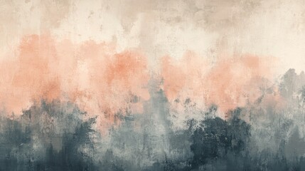 Abstract Textured Background in Peach and Gray Hues