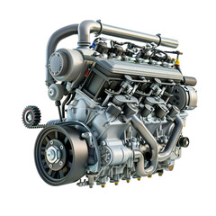 Engine Isolated on a Transparent Background