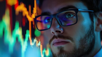 Financial professional analyzing inflation trends and making recommendations for investments.