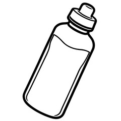 Elegant Water Bottle Vector Illustration