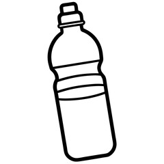 Elegant Water Bottle Vector Illustration