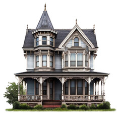 Obraz premium Victorian Mansion Home isolated