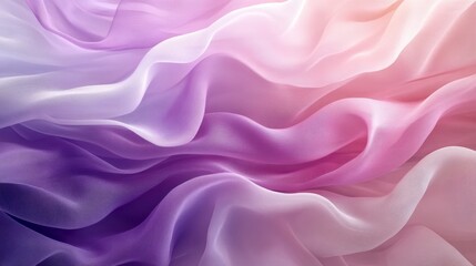 Obraz premium Soft Draped Fabric in Pastel Purple and Pink Hues