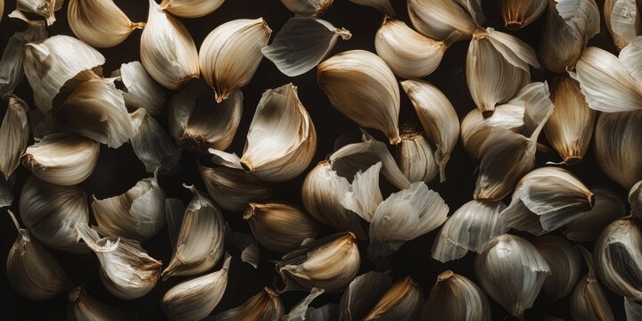 Close up of garlic bulbs