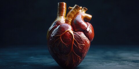 Human heart anatomy model