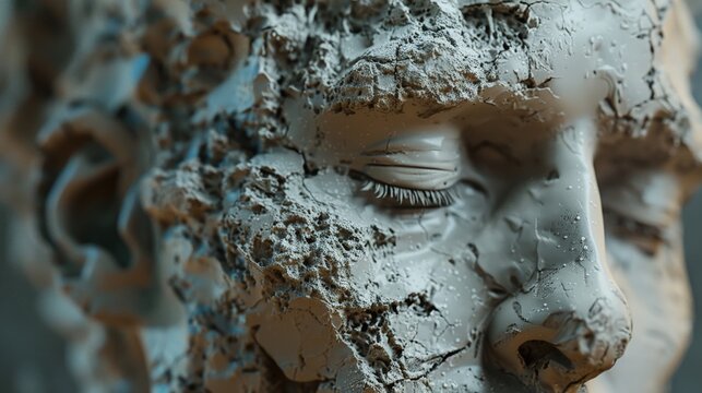 Design a collection of 3D clay renders that depict abstract representations of everyday obje