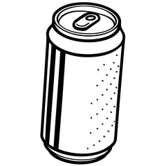 Geometric Soda Can Vector Illustration
