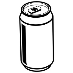 Geometric Soda Can Vector Illustration