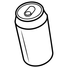 Geometric Soda Can Vector Illustration