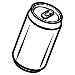 Geometric Soda Can Vector Illustration