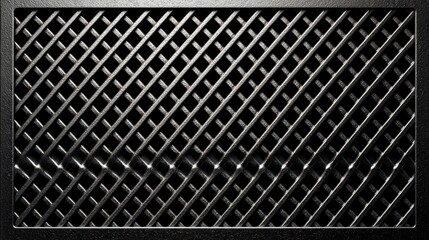 A black and white image of a metal grate with a lot of lines