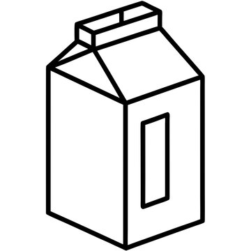recommend clip art: Milk Carton Line Art Illustration