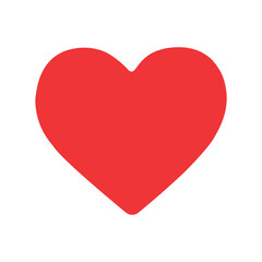 Heart  love vector illustration art design. Romance or valentine's day red heart, love silhouette vector icons. Artistic red heart love symbols isolated editable vector image on white background.