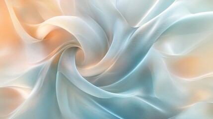 Obraz premium Swirling Pastel Fabric Abstract Texture Design