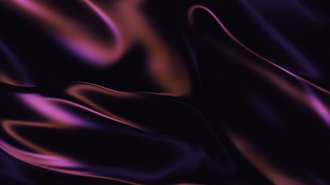 Abstract fluid texture of swirling liquid chrome metal waves with motion light effect. Seamless looping video. 4k psychedelic hypnotic graphics dynamic dark holographic background