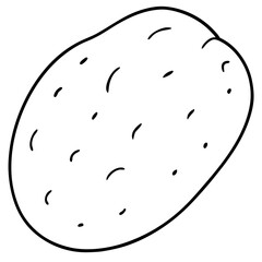 Obraz premium Minimalist Potato Vector Design