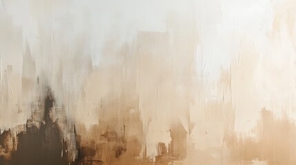 Abstract Beige Brown Textured Acrylic Painting