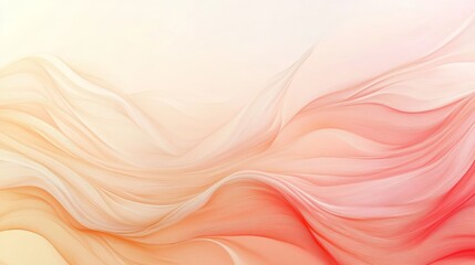 Obraz premium Abstract Peach and Coral Wave Design