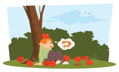 Apples fell funny guy