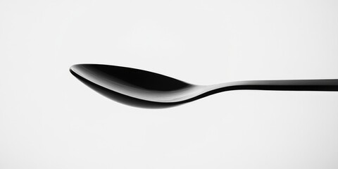 Spoon with Black Handle