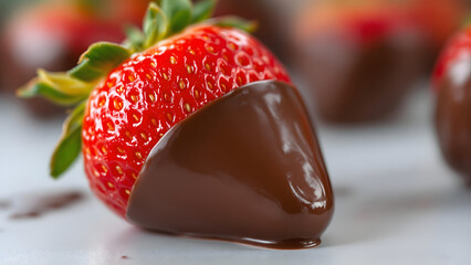 strawberries dipped in chocolate