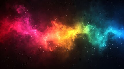 A mesmerizing aurora with vibrant colors on a completely black background