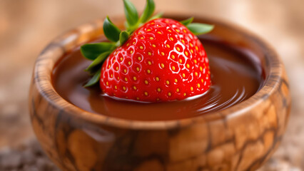 strawberries dipped in chocolate