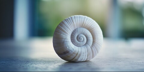 Obraz premium Snail Shell Close Up