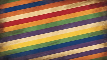 Rainbow horizontal lines vintage background