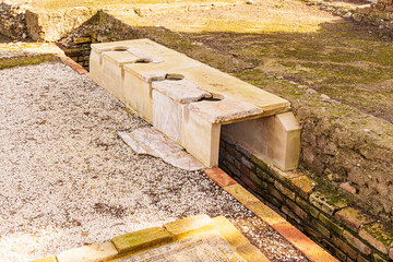 Latrines of the House of the Exedra, in Italica