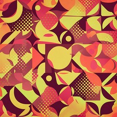 Retro geometric background