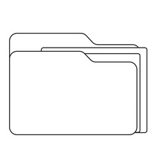 Print computer open data folder vector icon set in black, yellow and blue color. desktop save file ui symbol. 1176