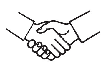 Fototapeta premium Handshake Symbol Depicting Agreement and Partnership