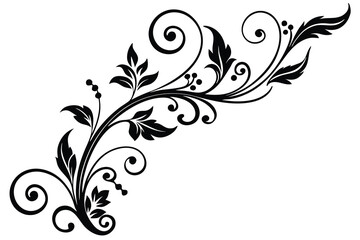 floral design elegant and ornaments