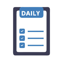 Daily checklist icon with minimal design
